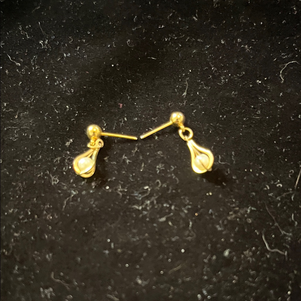 Elegant Gold Teardrop Earrings